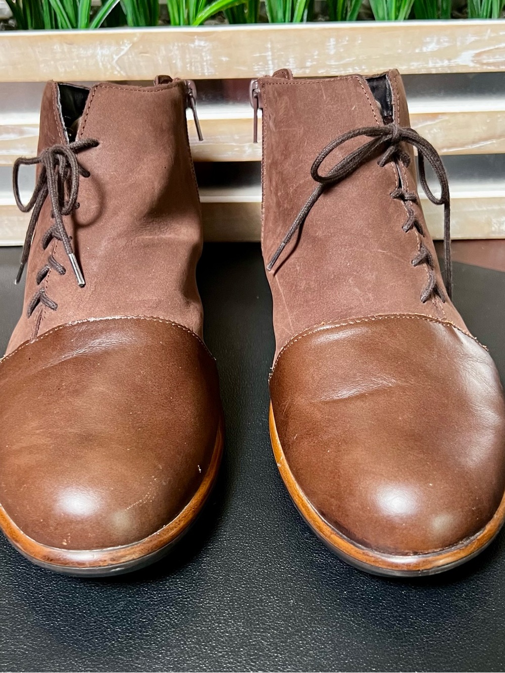 NAOT Camden Leather Pecan Brown Ankle Boots - Picture 4 of 10